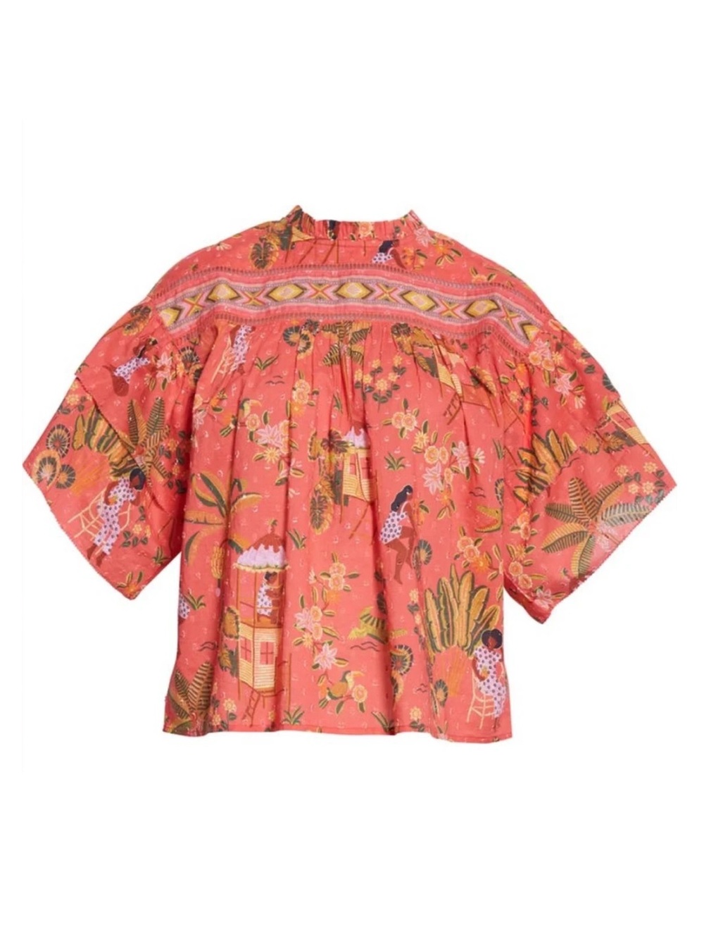 Farm Rio Secret Garden Blouse - Picture 3 of 6